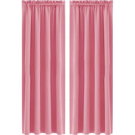 Rideaux pour chambre à coucher - Rideaux occultants thermiques isolants à œillets pour chambre d'enfant (37,8 x 60 pouces de long, 1 panneau seulement) (1/5)