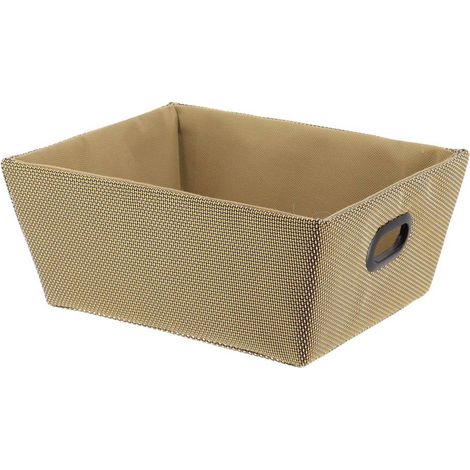 Ankleidekorb aus polyester l20,5xp26xh10,5 cm - vergoldet - Tendance