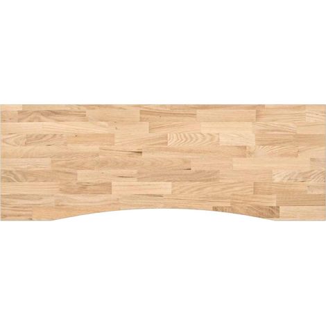 Dessus de bureau  Dessus de table  Plateau de table non traité bois massif de chêne rectangulaire (1/5)