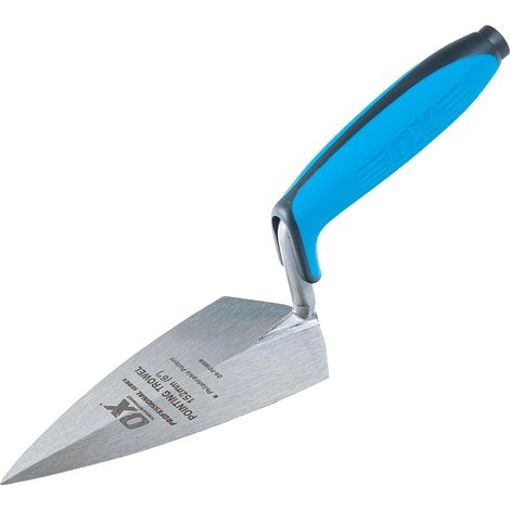 1 - Truelle De Jointoiement - Acier Au Carbone - Motif Philadelphie - Pour Maçonnerie Et Finitions - Manche Ergonomique - Noir - 15,2cm