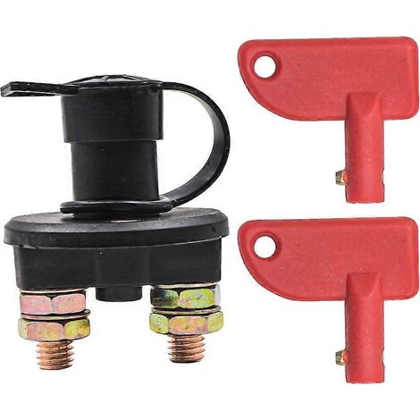 Interrupteur sectionneur 12 V/24 V pour batterie, coupe-circuit max. 150 A pour voitures, camions, bateaux et autres véhicules. (1/5)