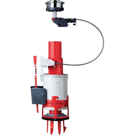 Wirquin – Mécanisme de chasse d'eau double chasse à câble EASY 3L / 6L – Installation rapide sans démontage – Joint d'étanchéité butyle inclus