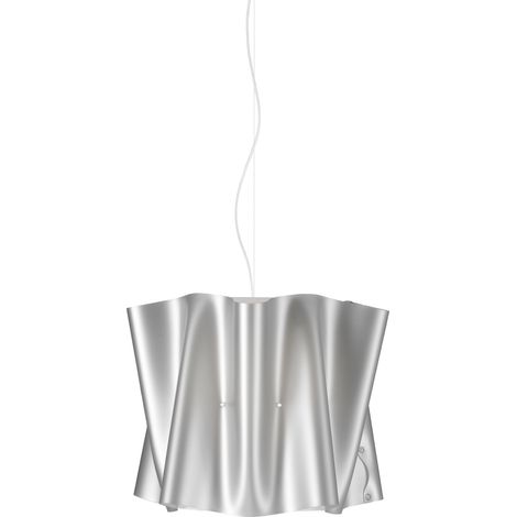 Sospensione Moderna Folio Polilux ® Argento E Metallo Cromo 1 Luce E27 D40Cm (1/2)