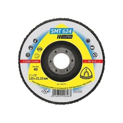 Discos de lijado Klingspor smt 624 circonio 10 unidades