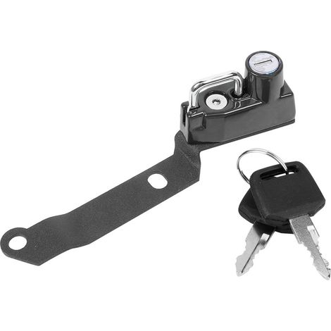 Antivol de casque en alliage d'aluminium compatible avec les motos Yamaha MT25 MT03 YZF R25 R3 2014-2019 (Noir) (1/5)