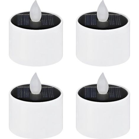 4 Stück LED-Solarkerzen