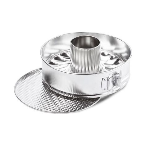 Stampo Forma Tortiera Dolci con Cerniera 2 Fondi Banda Stagnata 26 cm Ghidini (1/2)