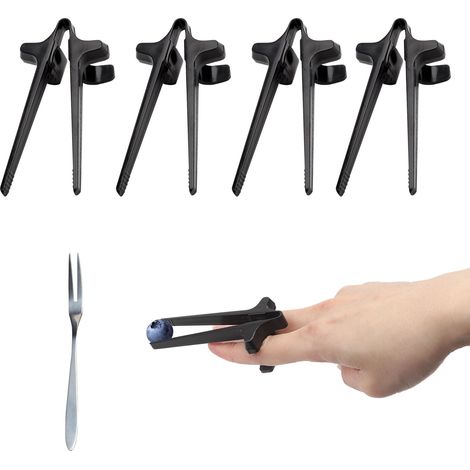 4 Pièces Baguettes de Doigt pour Gamer,Baguettes à goûter réutilisables pince à collation support Snack Clip de Doigt baguettes à frites pour Manger Des Snacks Tout En Jouant à Jeux Ou éTudiant (1/5)