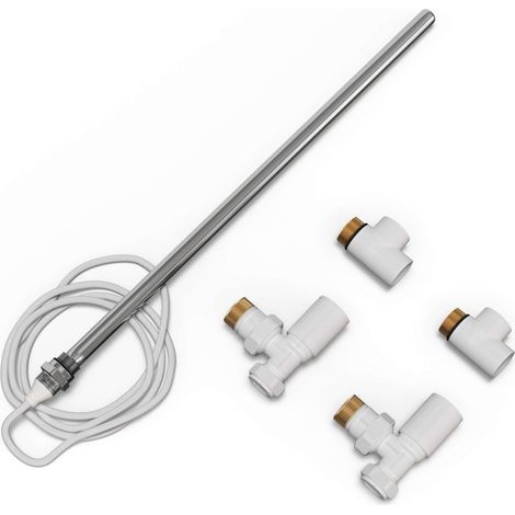 Talus - Dual Fuel Towel Rail Kit 400w Standard White