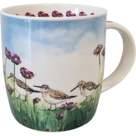 Mug en porcelaine Dunlin and Thrift par Alex Clark (1/4)