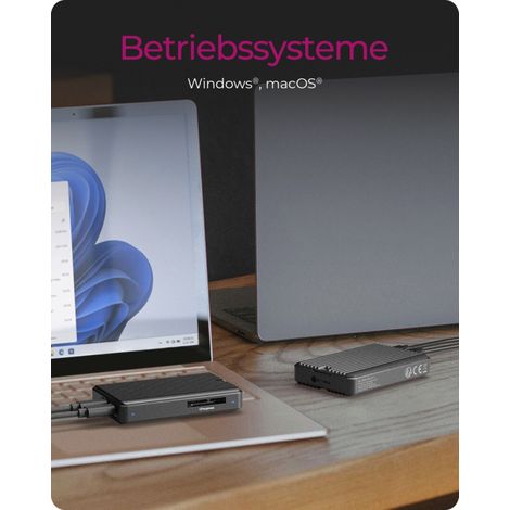 Icy Box Geh.IcyBox M.2NVMe/SATA SSD mit CFexpress Type-B Kartenleser (IB-CR601M-C31)