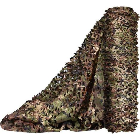 Grand rouleau filet camouflage Sitong TongCamo, usage chasse, déco militaire et ombrage extérieur (1/5)