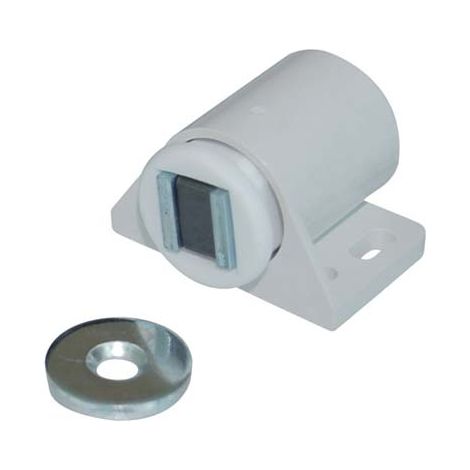 CRICCHETTO MAGNETICO SPORTELLI 640 - MM 30X30 H.MM 19 KG 6 + INCONTRO BIANCO- 100 pezzi