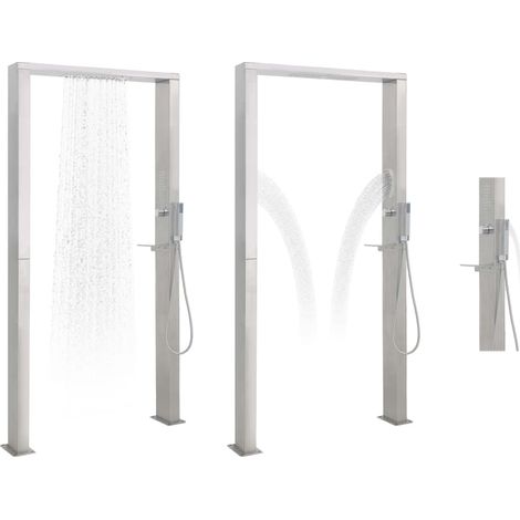 Douche d'extérieur à double jet Acier inoxydable CFW38754 (1/5)