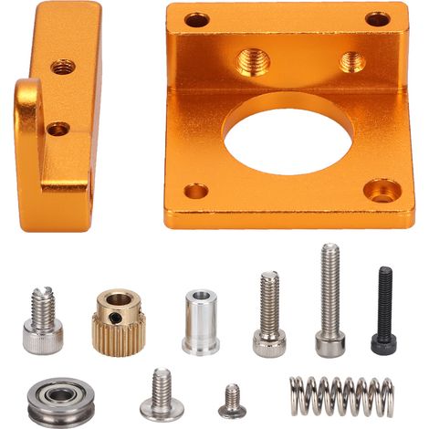 Support d'extrudeur distant en aluminium doré MK8 pour CR-10, pièce de rechange imprimante 3D (1/4)