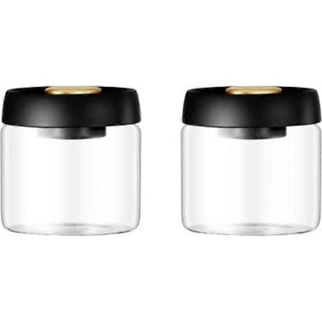 Bocal en verre pour grains de café, boîte de conservation sous vide, 500 ml (1/4)