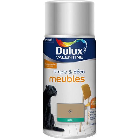 Aérosol Simple & Deco Meubles Satin Or 250 mL - Dulux Valentine