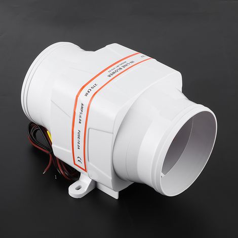 Ventilateur de cale 4 pouces 270 CFM, électrique CC, 12 V, blanc, pour bateau. (1/5)