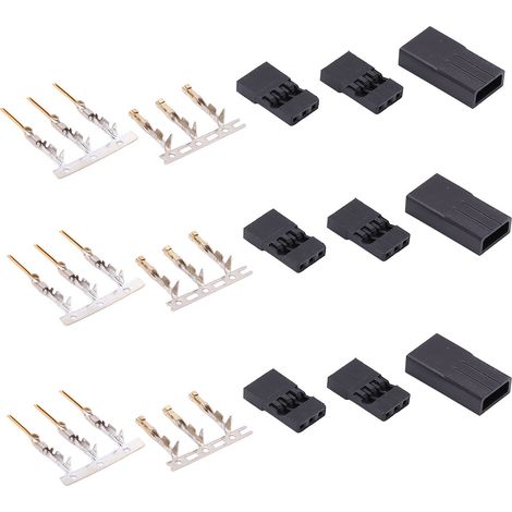 50 kits de cosses à sertir mâles et femelles pour servomoteurs, compatibles avec les interfaces JR (1/5)