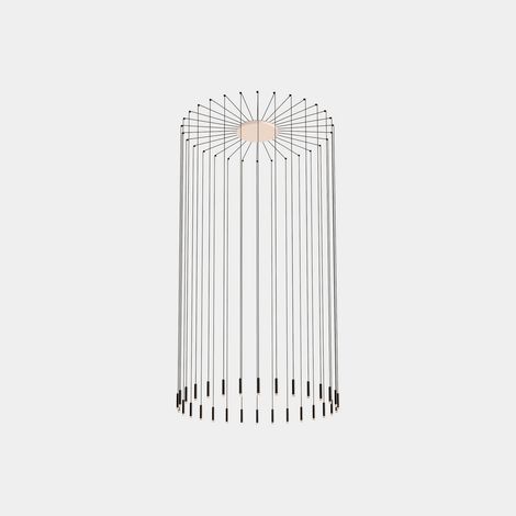 LEDS C4 Candle Suspension LED intégrée blanche 109,4 W 2700 K avec variateur Dali