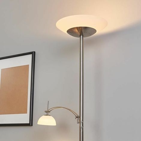[GEBRAUCHT] B-Ware Lampenwelt Raiko Led Deckenfluter Stehlampe Lampe Leuchte Mit Leselampe, Dimmbar