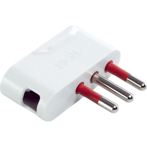 Enchufe móvil rosi 90 grados 10a 2p+e 250v spa11 blanco - rs9706b