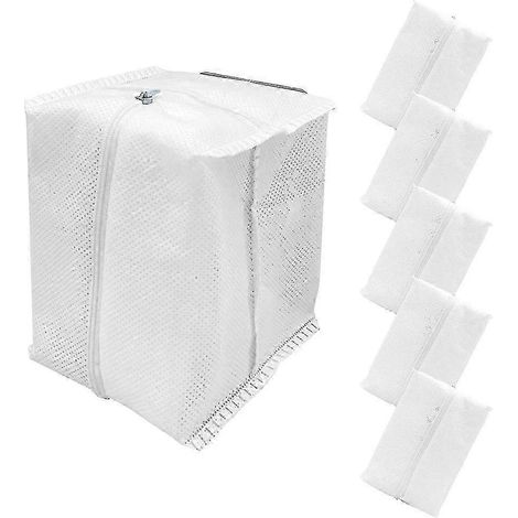 Lot de 6 sacs d'aspirateur réutilisables pour la série ISJ, sacs de rechange pour aspirateurs (1/5)