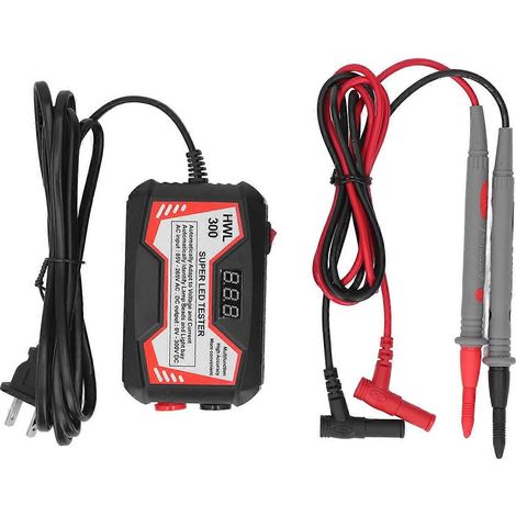 Testeur de LED, boîtier ABS inclus, outil de test pour le rétroéclairage TV (réparations), 85–265 V, prise US