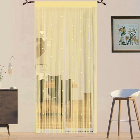 1 Rideau De Porte En Perles, Moustiquaire Anti Mouches, Cloison De Séparation, Pour Extérieur Et Intérieur