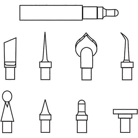 Kit de pointes de fer à souder pour imprimante 3D et pièces Flimanet -- (1/5)