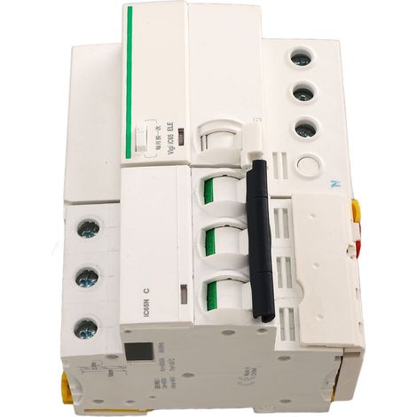 Disjoncteur AC400V IC65N avec protection contre les courants de fuite à la terre, 3P+N40A. (1/5)