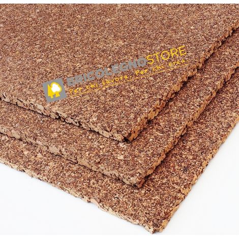Pk pannelli sughero agglomerato cm 100x50 da 10 a 50 mm cappotto termo-acustico dimensione disponibile: mm 30 pacco da 5 mq (1/3)