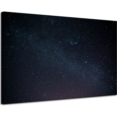 Impression sur toile Espace Étoiles Ciel nocturne 120x80 (1/4)