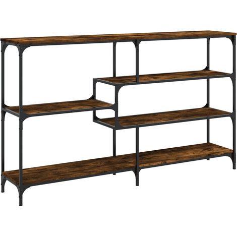 vidaXL Konsole Tisch Rauchsäule 160x32x95 cm Holzwerkstoff
