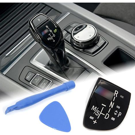 Cache-bouton de levier de vitesse avec emblème M Performance pour BMW X1 X3 X5 X6 M3 M5 F01 F10 F30 F35 F15 F16 F18 (1/5)