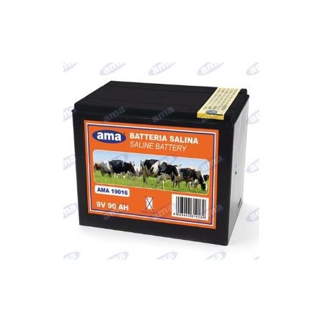 Pila zinco carbone per recinti elettrici 9V 90Ah 19016