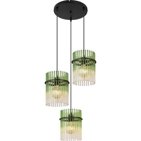 Globo - lampada a sospensione - GORLEY - verde - vetro - Ø 47cm -