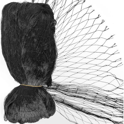 20x5M Filet de Protection Anti-oiseaux Clôture NylonMaille 1.5cm pour animaux et plantes jardin Pigeon Agriculture Volaille Jardin Élevage Arbre fruiter Balcon Bassin-Noir (1/5)