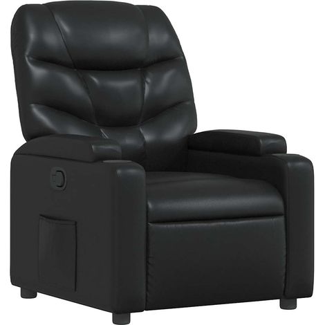 Fauteuil de Salon,Chaise,Fauteuil inclinable en similicuir noir CFW883215 (1/5)