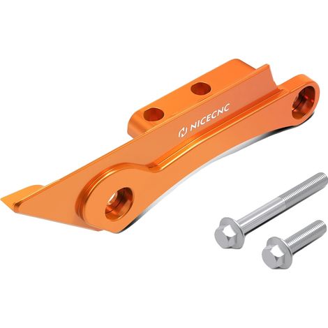 Protector de basculante, aluminio ligero, fácil instalación, naranja (1/2)