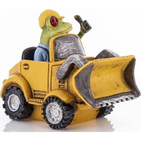 Froschfigur, Frosch, Bagger, Luchs, Baggerarbeiter, Dekoration, Ornament (1/5)