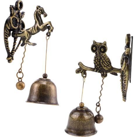 Kreatives 2-teiliges Türklingel-Set für Tierhandlungen, Vintage-Klangspiel (1/4)