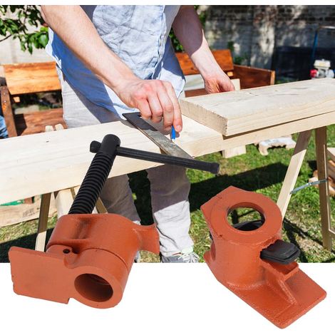 Mâchoires de serrage pour étau 1/2 pouce, kit d'accessoires de menuiserie, outil de fixation de tuyau, lot de 2 pièces, acier robuste, usage professionnel (1/2)