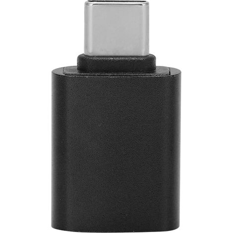 Adaptateur USB 3.1 Type-C vers USB pour Smartphone, PC et Tablette (Noir) (1/5)