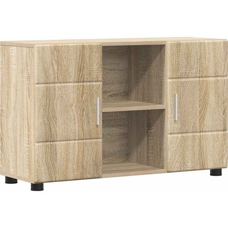 Vidaxl – Buffet en bois d'ingénierie – Style moderne – Dimensions 88.5 x 30.5 x 55.5 cm – Rangement pratique pour salon ou bureau