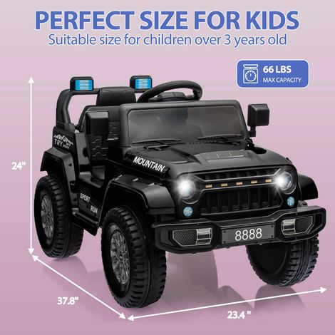 Voiture électrique pour enfants, Vitesse maximale 3km/h, Batterie 12V 16Ah Li Ion, Bleu Smart Balance