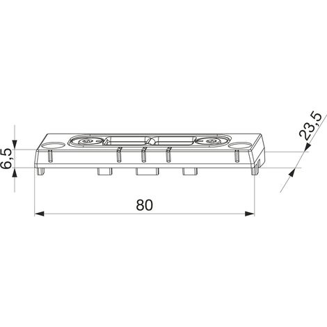 MACO Riegelschließteil PVC 12/20-13, REHAU/OSMOPANE/VIVA PLAST, silber (26460)