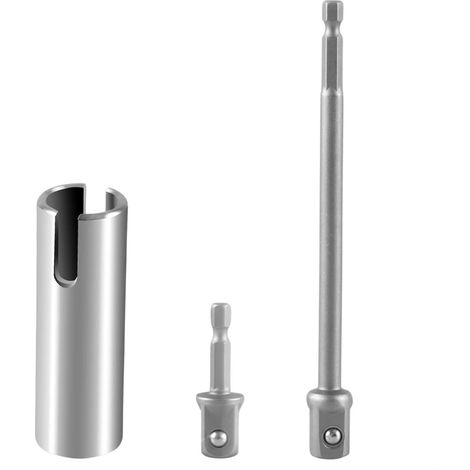 Adaptateur de perceuse à Fente avec cric à Ciseaux, Fixation de perceuse à Fente en T en Acier Inoxydable avec 2 Embouts pour Camping-Cars et remorques de Camping-Car (1/5)