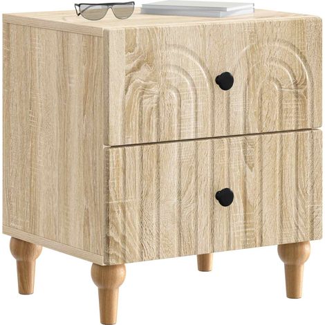 Maison Exclusive - Nachttisch Sonoma-Eiche 43 x 34,5 x 48 cm Holz