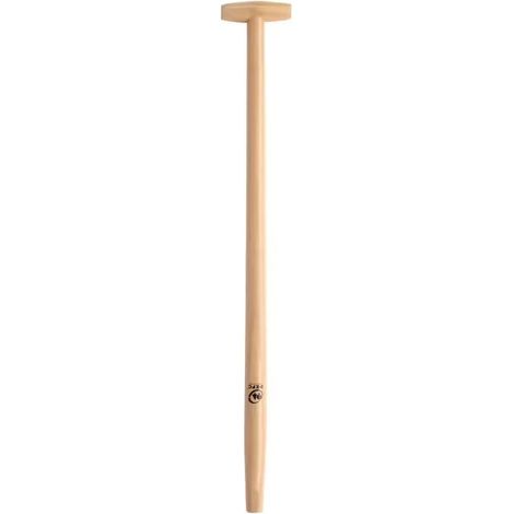 LEBORGNE Manche de rechange fourche à bêcher en bois, béquille - 85 cm - certifié PEFC 100%
